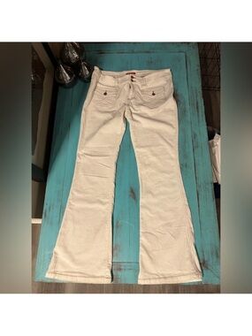 UNIONBAY Off-White Corduroy Flare Jeans